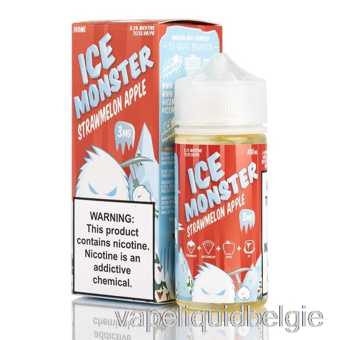 Vape Vloeistof Ijs Stromeloen Appel - Ijsmonster - 100ml 0mg